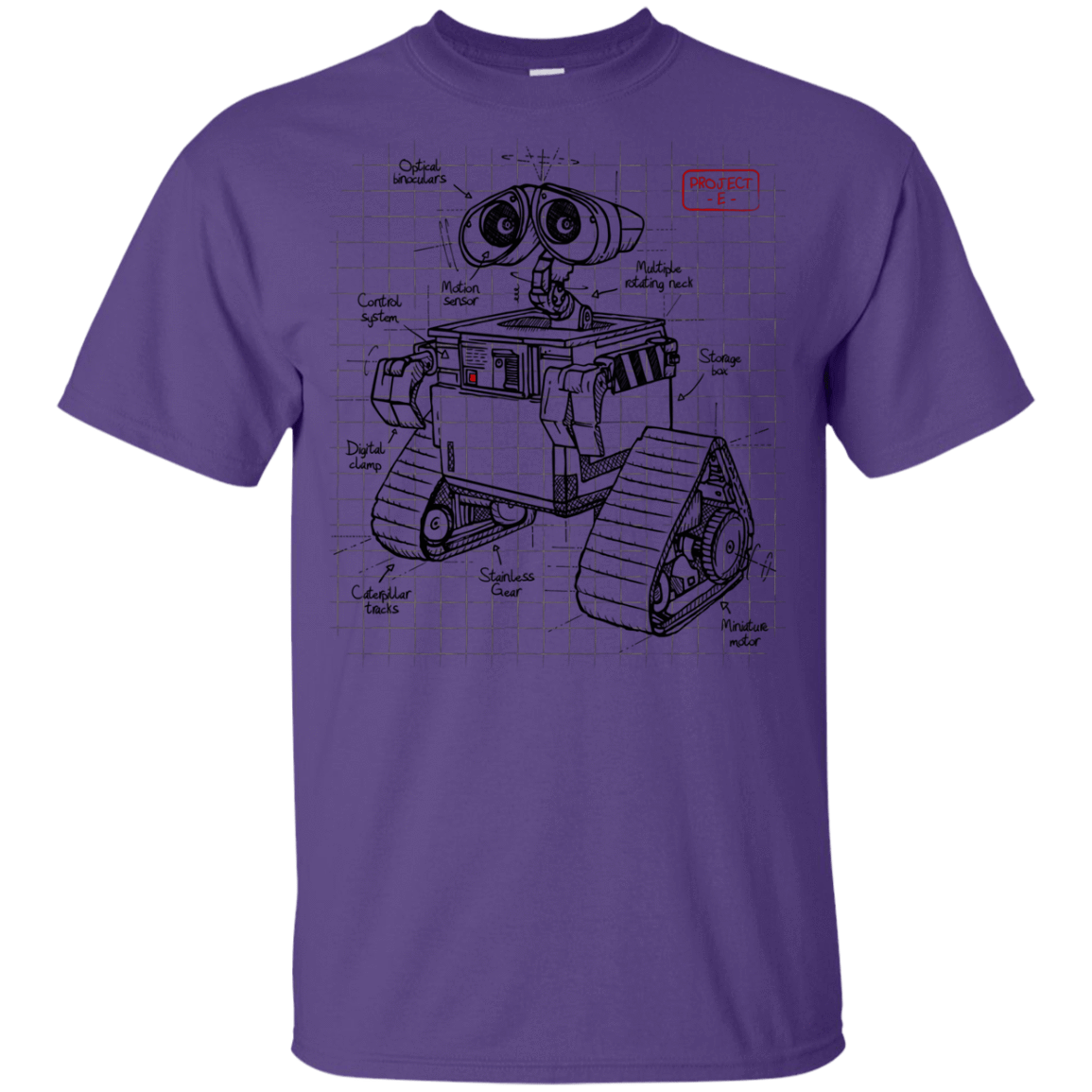 T-Shirts Purple / YXS WALL-E Plan Youth T-Shirt