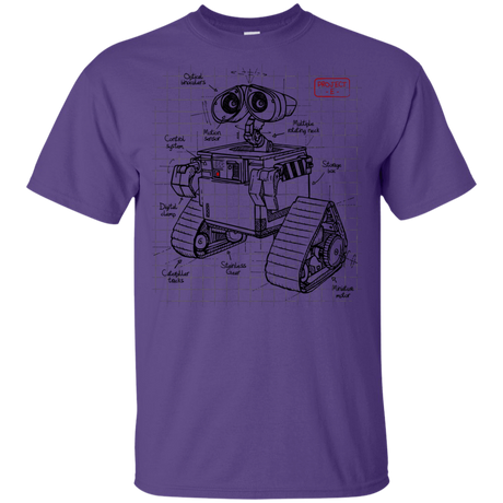 T-Shirts Purple / YXS WALL-E Plan Youth T-Shirt