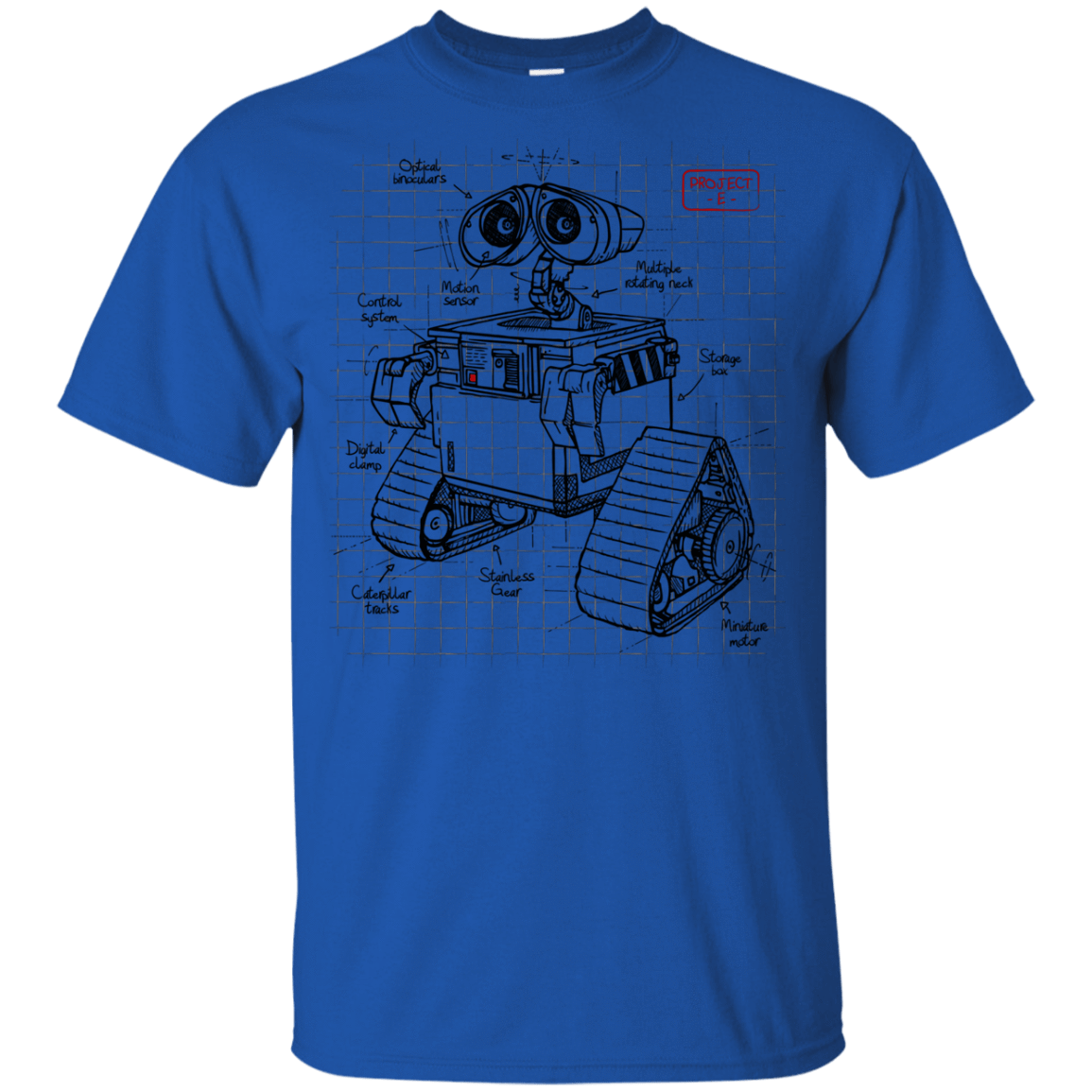 T-Shirts Royal / YXS WALL-E Plan Youth T-Shirt