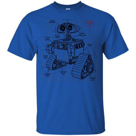 T-Shirts Royal / YXS WALL-E Plan Youth T-Shirt