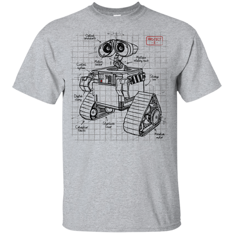 T-Shirts Sport Grey / YXS WALL-E Plan Youth T-Shirt