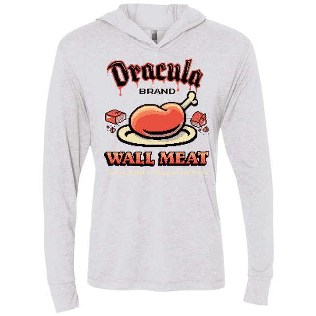 T-Shirts Heather White / X-Small Wall Meat Triblend Long Sleeve Hoodie Tee