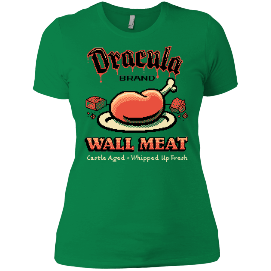 T-Shirts Kelly Green / X-Small Wall Meat Women's Premium T-Shirt