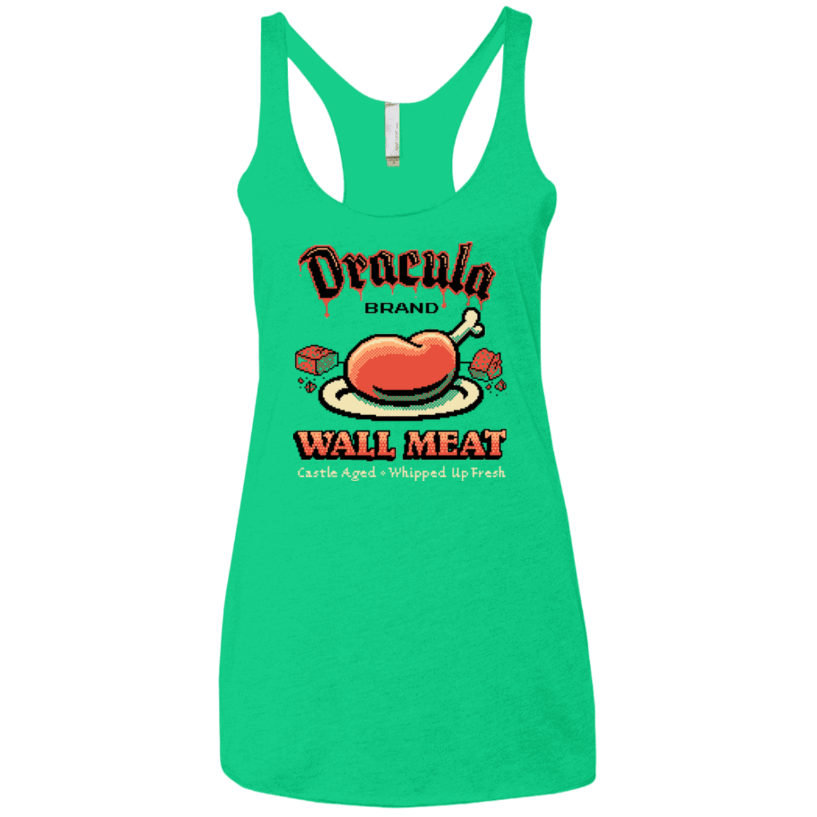 T-Shirts Envy / X-Small Wall Meat Women's Triblend Racerback Tank