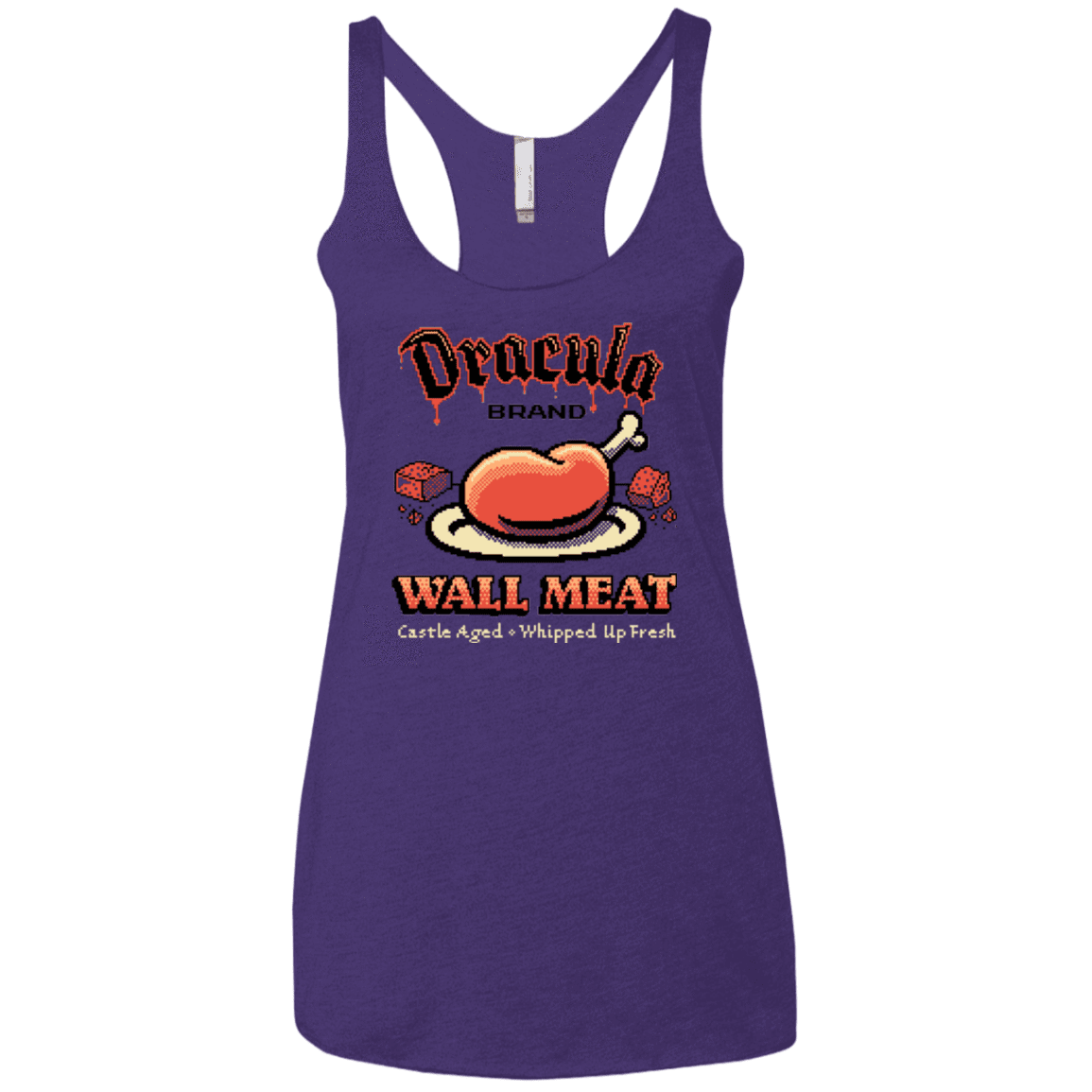 T-Shirts Purple / X-Small Wall Meat Women's Triblend Racerback Tank