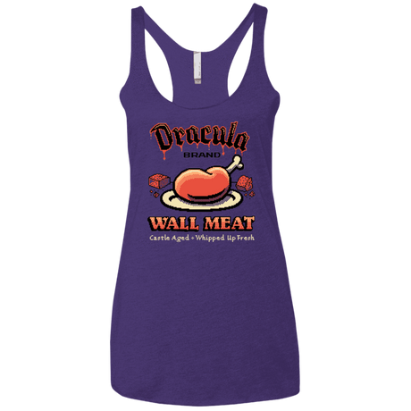 T-Shirts Purple / X-Small Wall Meat Women's Triblend Racerback Tank