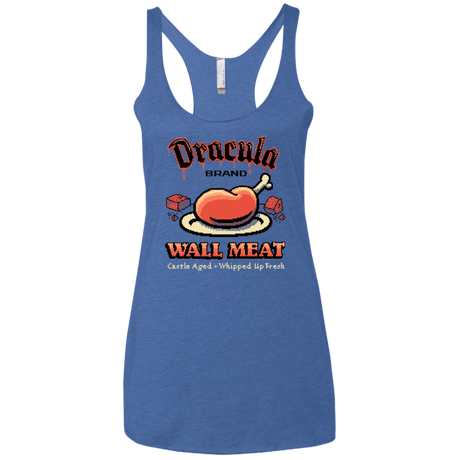T-Shirts Vintage Royal / X-Small Wall Meat Women's Triblend Racerback Tank