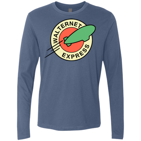 T-Shirts Indigo / Small Walternet Express Men's Premium Long Sleeve