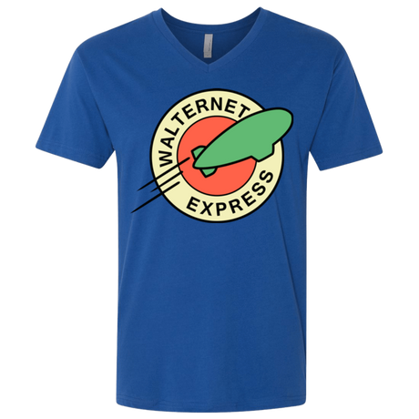 T-Shirts Royal / X-Small Walternet Express Men's Premium V-Neck
