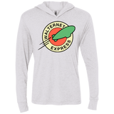 T-Shirts Heather White / X-Small Walternet Express Triblend Long Sleeve Hoodie Tee