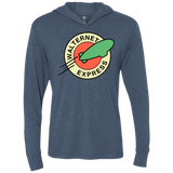 T-Shirts Indigo / X-Small Walternet Express Triblend Long Sleeve Hoodie Tee