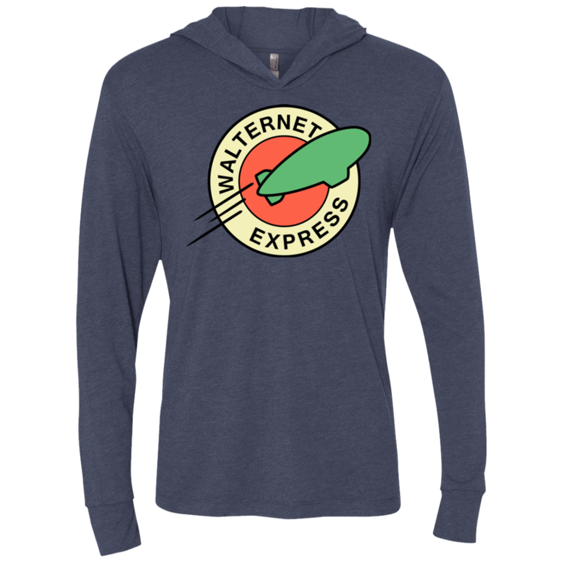 T-Shirts Vintage Navy / X-Small Walternet Express Triblend Long Sleeve Hoodie Tee