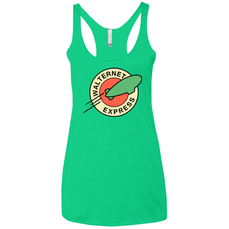 T-Shirts Envy / X-Small Walternet Express Women's Triblend Racerback Tank