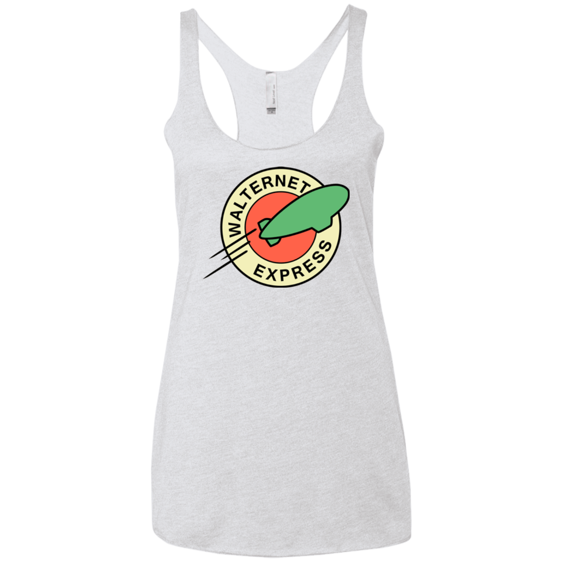 T-Shirts Heather White / X-Small Walternet Express Women's Triblend Racerback Tank