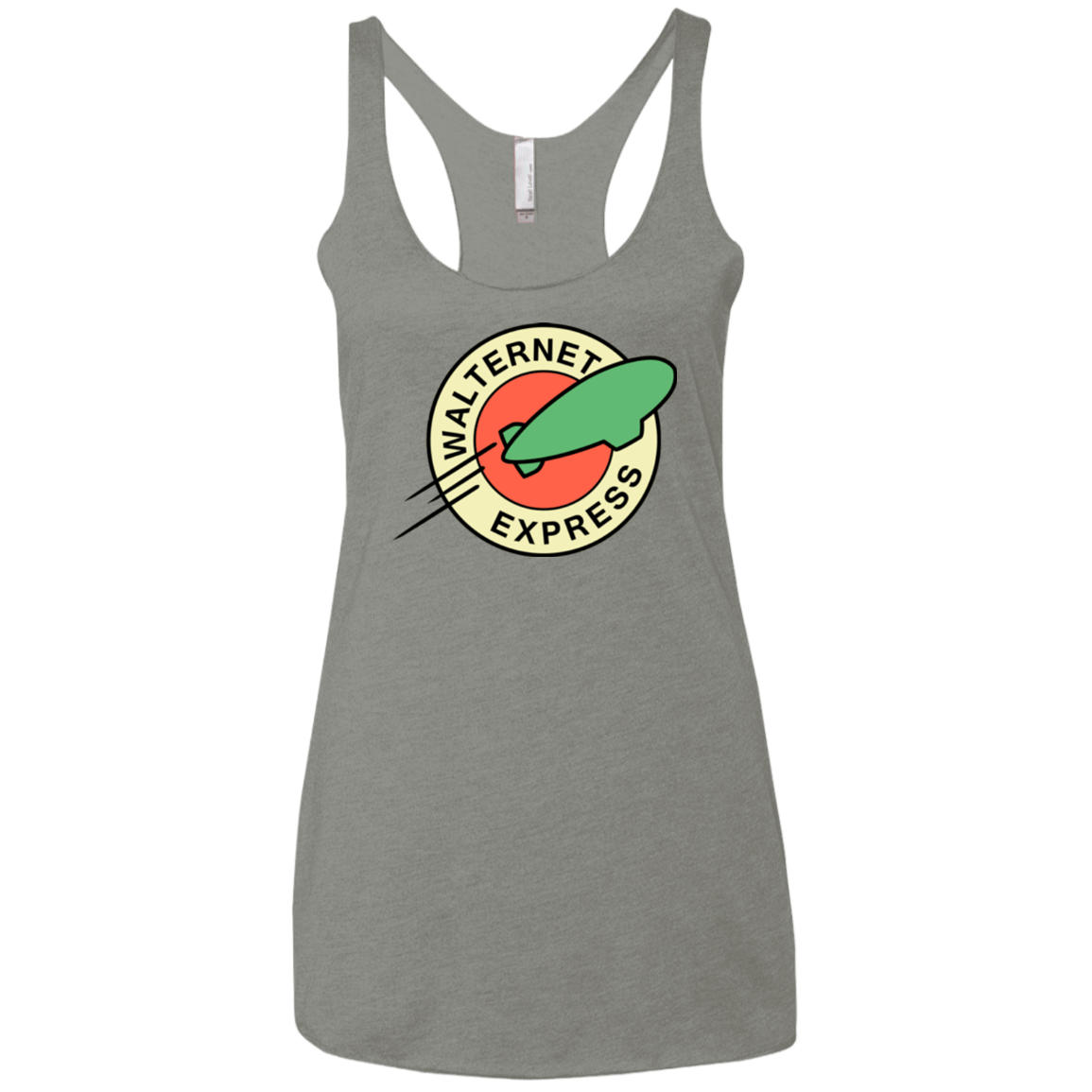 T-Shirts Venetian Grey / X-Small Walternet Express Women's Triblend Racerback Tank