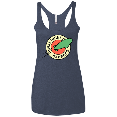 T-Shirts Vintage Navy / X-Small Walternet Express Women's Triblend Racerback Tank