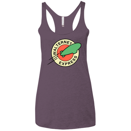T-Shirts Vintage Purple / X-Small Walternet Express Women's Triblend Racerback Tank