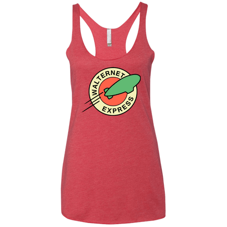 T-Shirts Vintage Red / X-Small Walternet Express Women's Triblend Racerback Tank