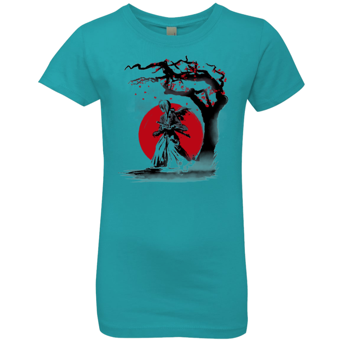 T-Shirts Tahiti Blue / YXS wandering samurai Girls Premium T-Shirt