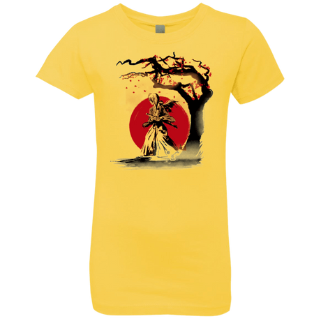 T-Shirts Vibrant Yellow / YXS wandering samurai Girls Premium T-Shirt
