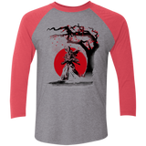 T-Shirts Premium Heather/ Vintage Red / X-Small wandering samurai Men's Triblend 3/4 Sleeve
