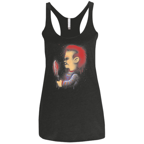 T-Shirts Vintage Black / X-Small Wanna play Women's Triblend Racerback Tank