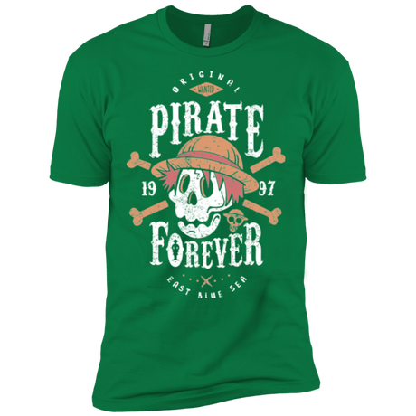 T-Shirts Kelly Green / X-Small Wanted Pirate Forever Men's Premium T-Shirt