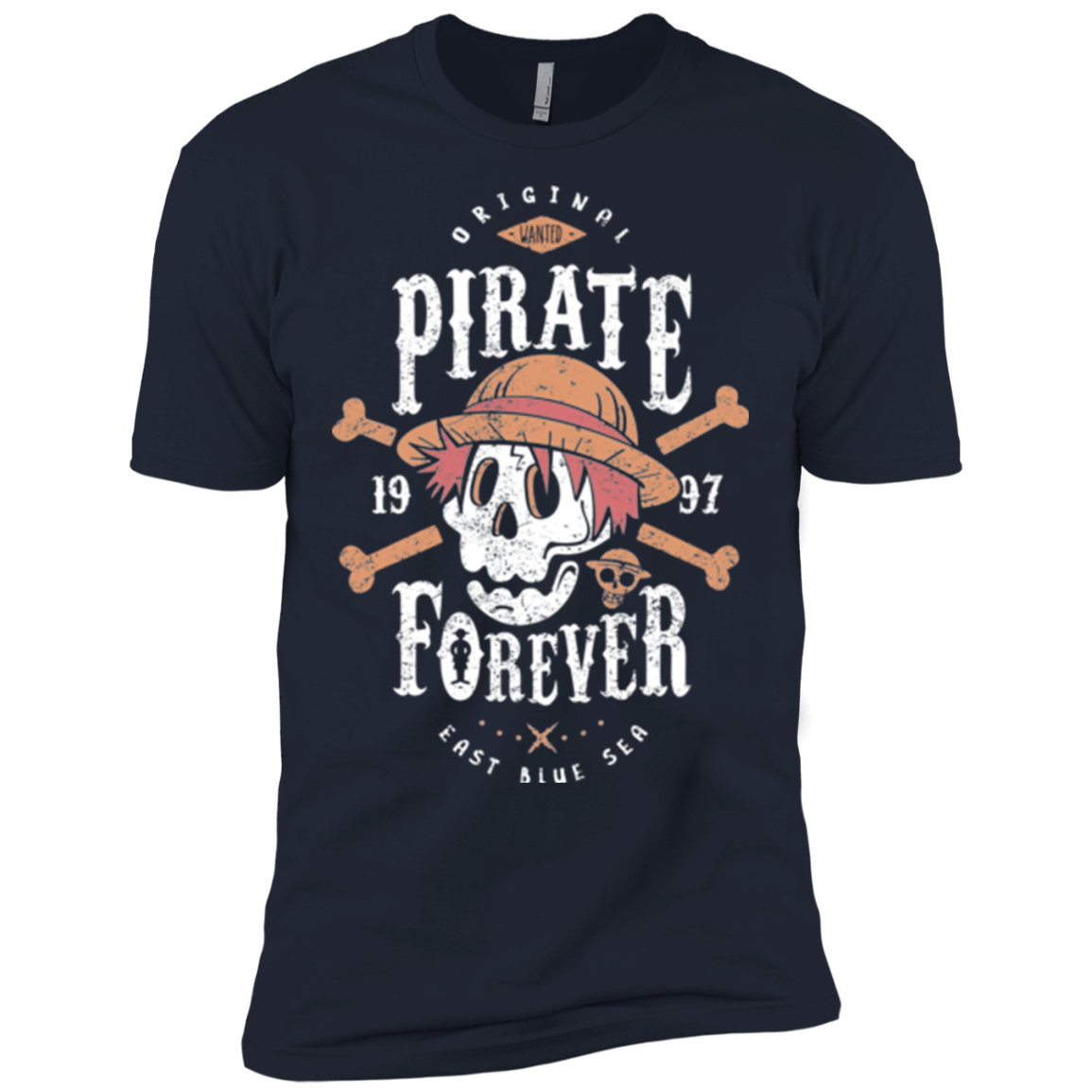 T-Shirts Midnight Navy / X-Small Wanted Pirate Forever Men's Premium T-Shirt