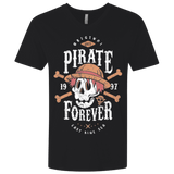 T-Shirts Black / X-Small Wanted Pirate Forever Men's Premium V-Neck