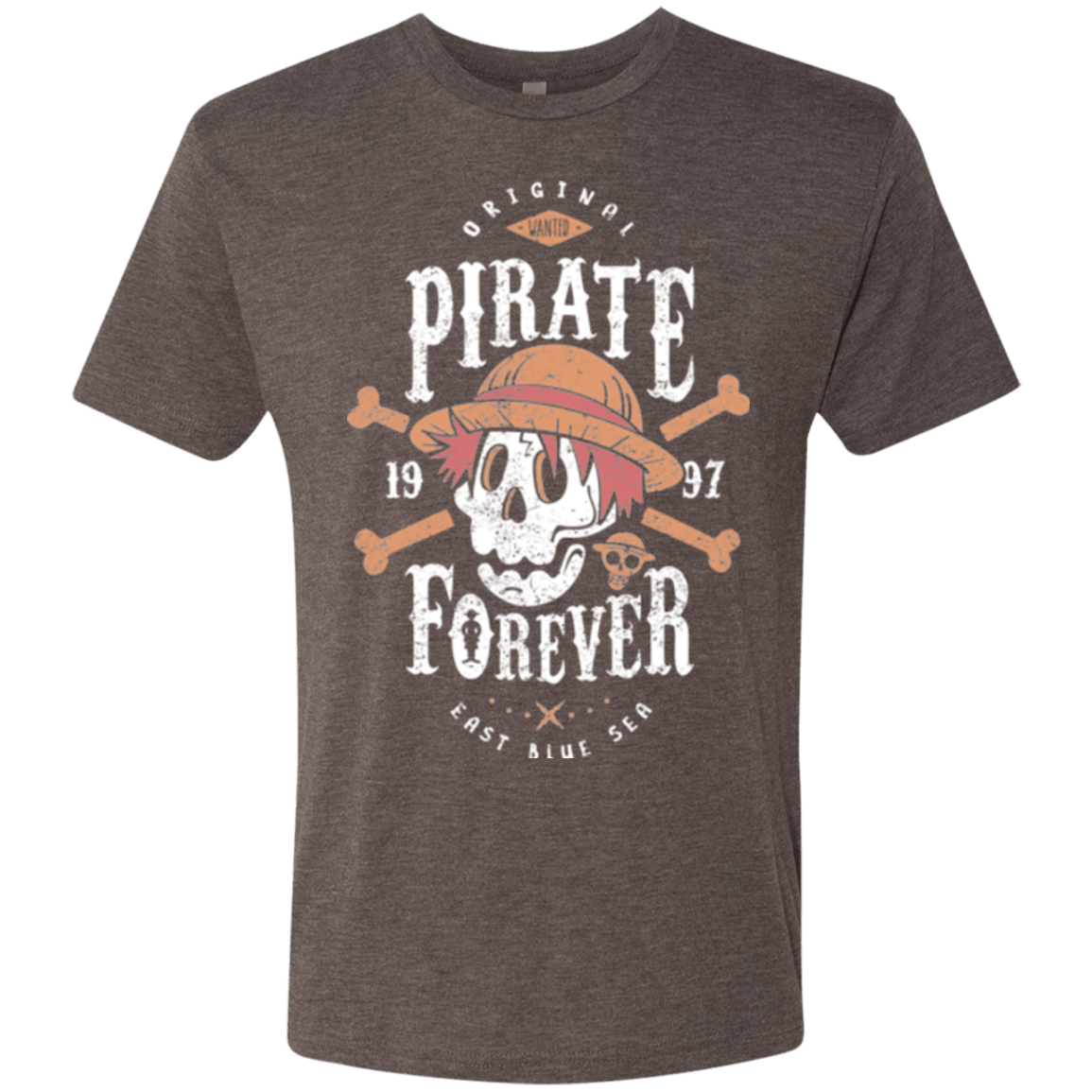 T-Shirts Macchiato / Small Wanted Pirate Forever Men's Triblend T-Shirt