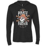 T-Shirts Vintage Black / X-Small Wanted Pirate Forever Triblend Long Sleeve Hoodie Tee