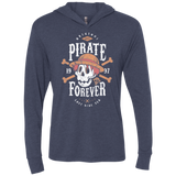 T-Shirts Vintage Navy / X-Small Wanted Pirate Forever Triblend Long Sleeve Hoodie Tee