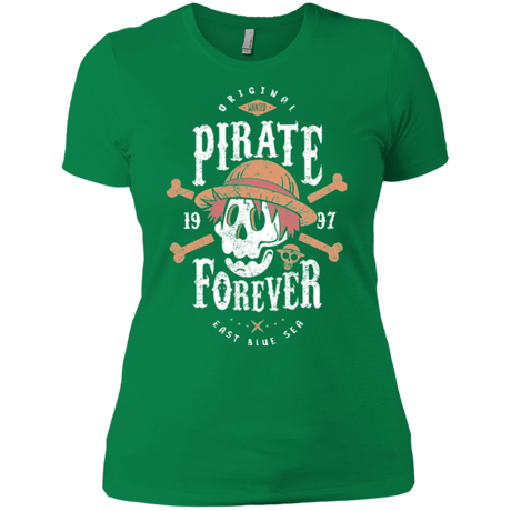 T-Shirts Kelly Green / X-Small Wanted Pirate Forever Women's Premium T-Shirt