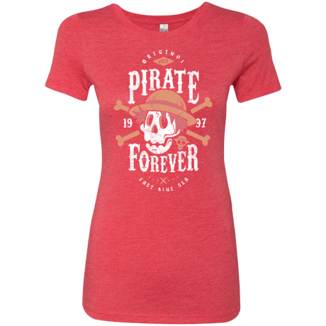 T-Shirts Vintage Red / Small Wanted Pirate Forever Women's Triblend T-Shirt