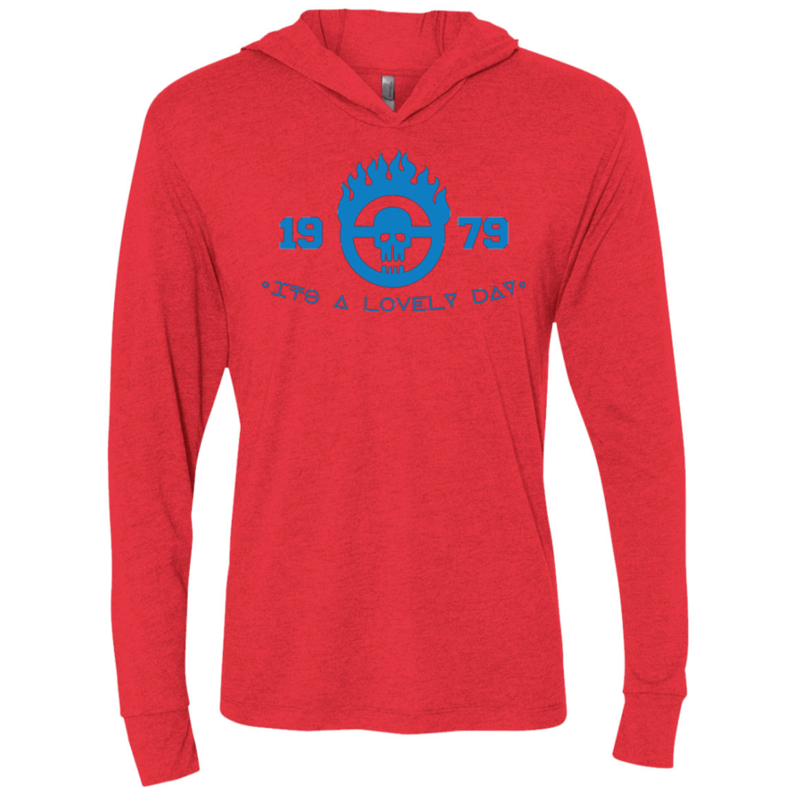 T-Shirts Vintage Red / X-Small War Boy Lovely Day Triblend Long Sleeve Hoodie Tee