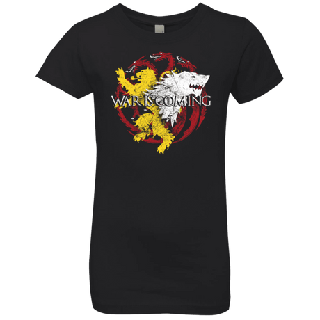T-Shirts Black / YXS War is Coming Girls Premium T-Shirt