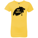 T-Shirts Vibrant Yellow / YXS War is Coming Girls Premium T-Shirt