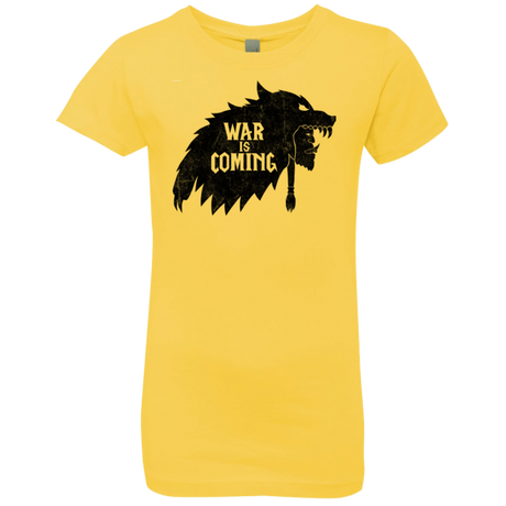 T-Shirts Vibrant Yellow / YXS War is Coming Girls Premium T-Shirt