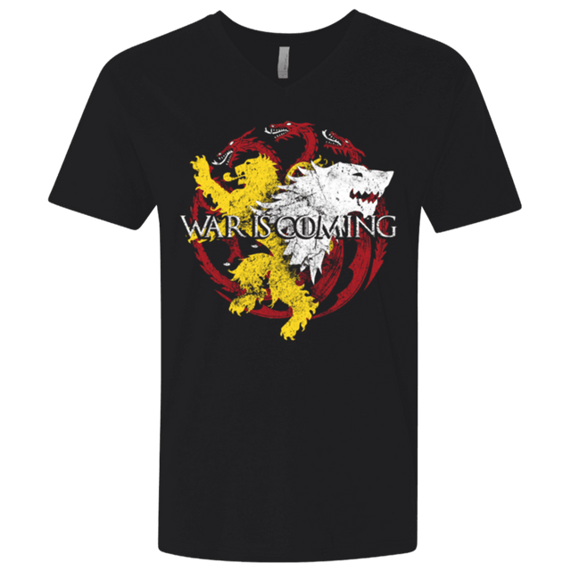 T-Shirts Black / X-Small War is Coming Men's Premium V-Neck