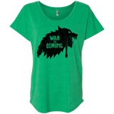 T-Shirts Envy / X-Small War is Coming Triblend Dolman Sleeve