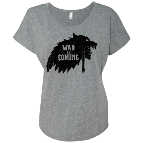 T-Shirts Premium Heather / X-Small War is Coming Triblend Dolman Sleeve