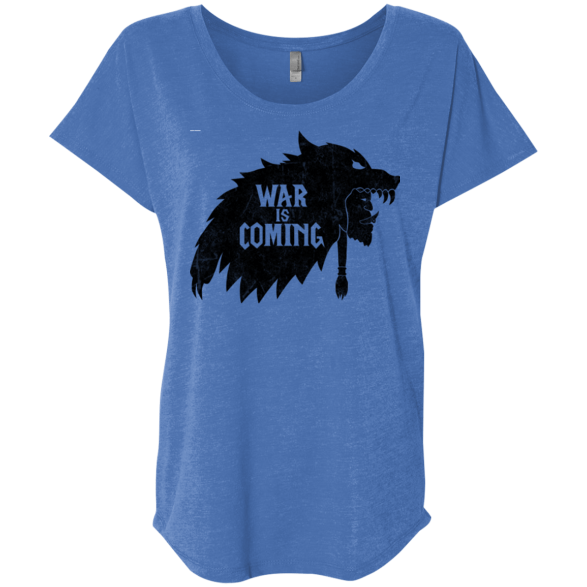T-Shirts Vintage Royal / X-Small War is Coming Triblend Dolman Sleeve
