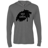 T-Shirts Premium Heather / X-Small War is Coming Triblend Long Sleeve Hoodie Tee