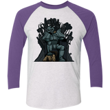 T-Shirts Heather White/Purple Rush / X-Small War is Coming V2 Men's Triblend 3/4 Sleeve