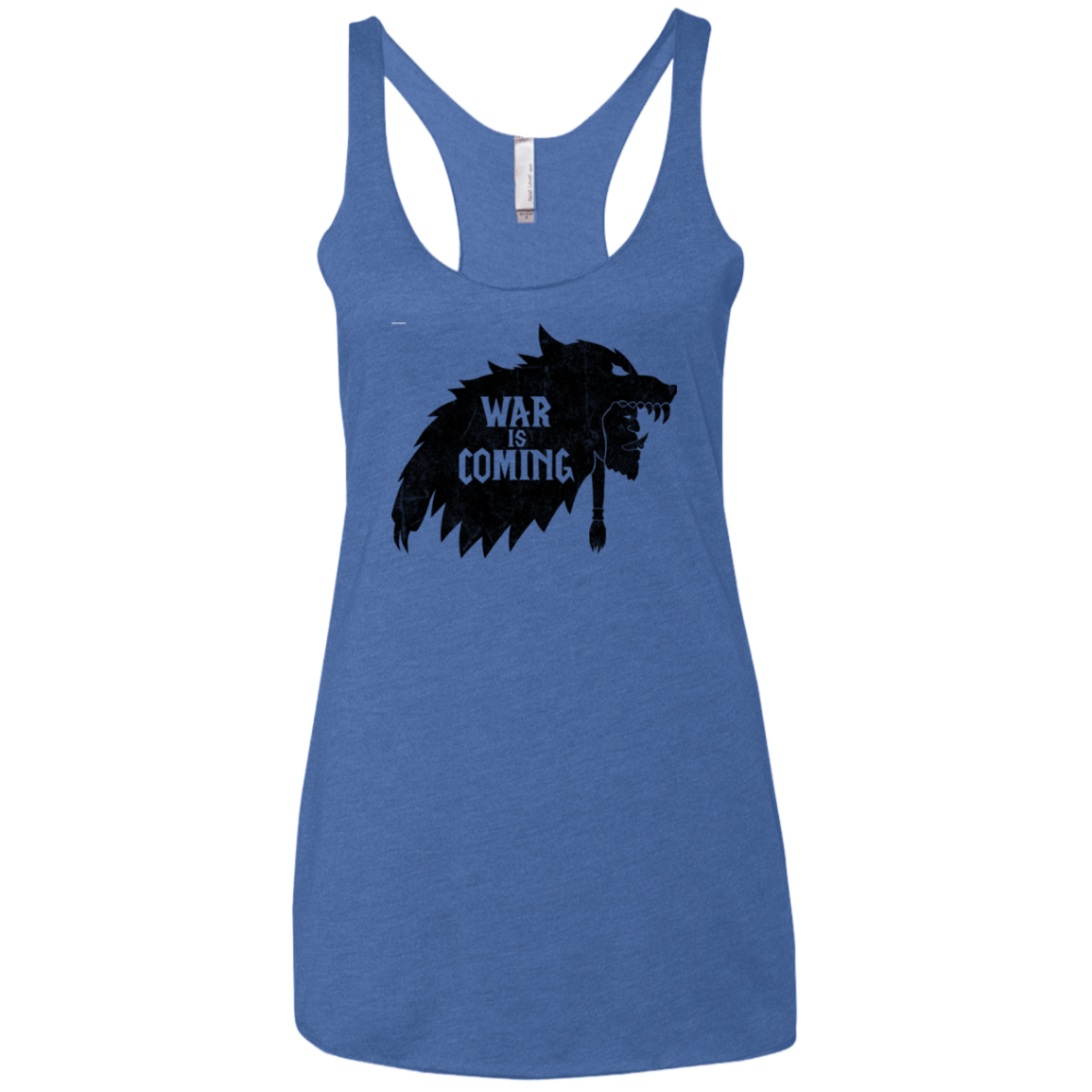 T-Shirts Vintage Royal / X-Small War is Coming Women's Triblend Racerback Tank