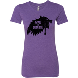 T-Shirts Purple Rush / S War is Coming Women's Triblend T-Shirt