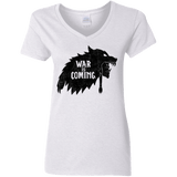 T-Shirts White / S War is Coming Women's V-Neck T-Shirt