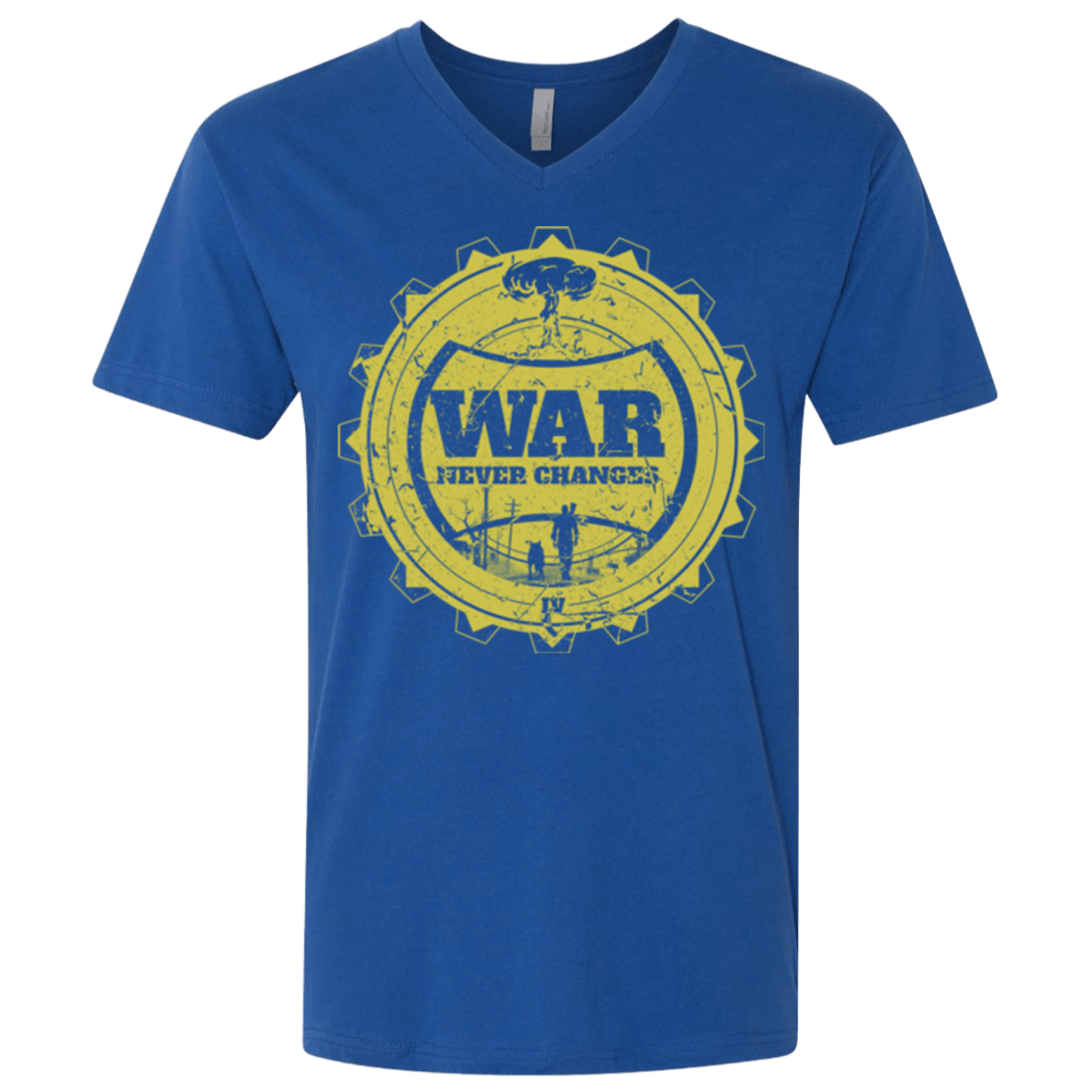 T-Shirts Royal / X-Small War never changes (2) Men's Premium V-Neck