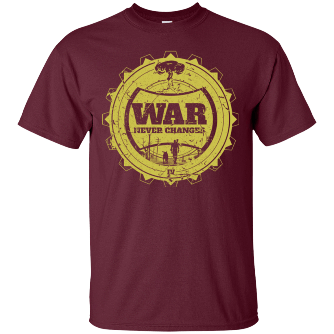 T-Shirts Maroon / Small War never changes (2) T-Shirt