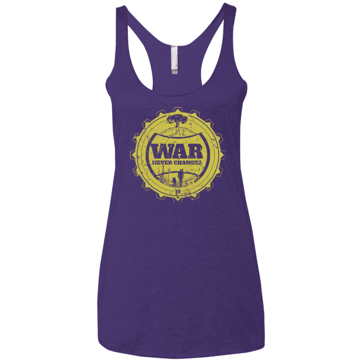 T-Shirts Purple / X-Small War never changes (2) Women's Triblend Racerback Tank
